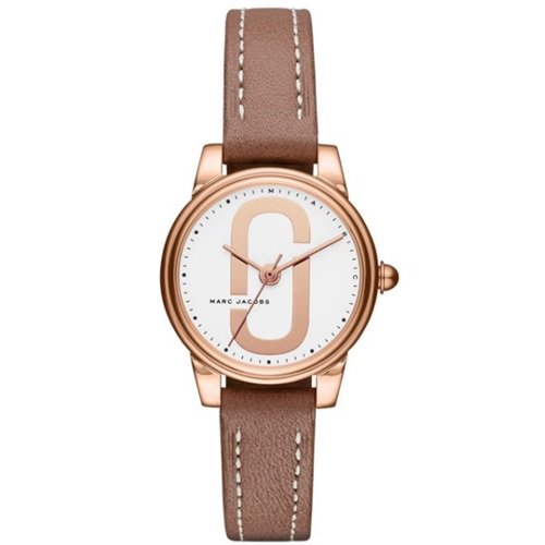 Marc Jacobs Corie White Dial Brown Leather Strap Watch for Women - MJ1581 Buy Now By Marc Jacobs