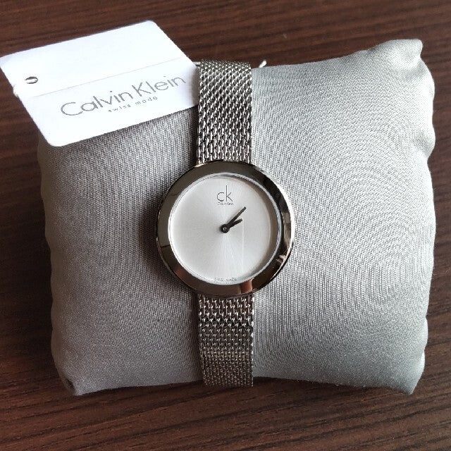 Calvin Klein Firm White Dial Silver Mesh Bracelet Watch for Women - K3N23126 Buy Now By Calvin Klein