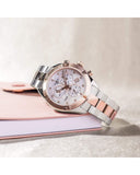 Tissot PR 100 Sport Chic Chronograph Diamonds Mother of Pearl Dial Two Tone Steel Strap Watch for Women - T101.917.22.116.00 Buy Now By Tissot