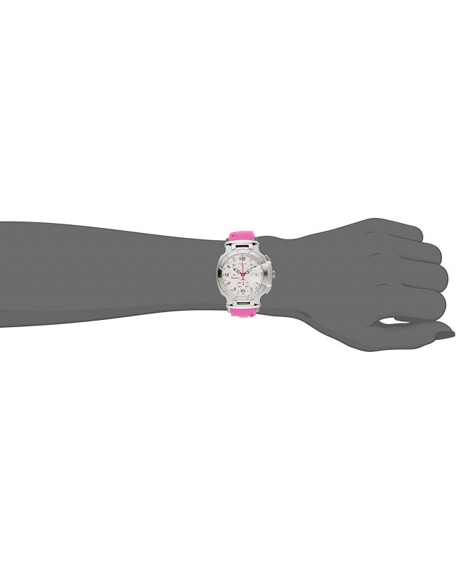 Tissot T Race Chronograph White Dial Pink Rubber Strap Watch for Women - T048.217.17.017.01 Buy Now By Tissot