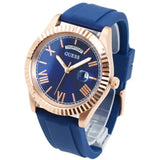 Guess Connoisseur Blue Dial Blue Silicone Strap Watch For Men - GW0335G2 Buy Now By Guess