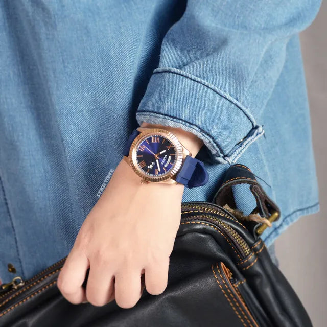 Guess Connoisseur Blue Dial Blue Silicone Strap Watch For Men - GW0335G2 Buy Now By Guess