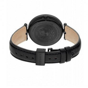 Versace Palazzo Empire Black Dial Black Leather Strap Watch for Women - VCO050017 Buy Now By Versace