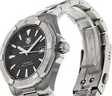 Tag Heuer Aquaracer Automatic Black Dial Silver Steel Strap Watch for Men - WAY2110.BA0928 Buy Now By Tag Heuer
