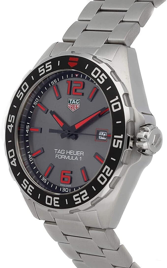 Tag Heuer Formula 1 Quartz Anthracite Dial Silver Steel Strap Watch for Men - WAZ1018.BA0842 Buy Now By Tag Heuer