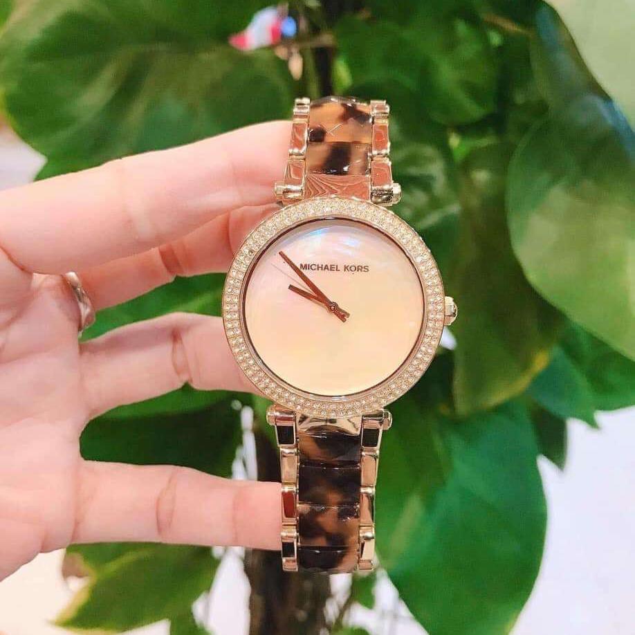 Michael Kors Parker Mother Of Pearl White Dial Two Tone Steel Strap Watch For Women - MK6518 Buy Now By Michael Kors