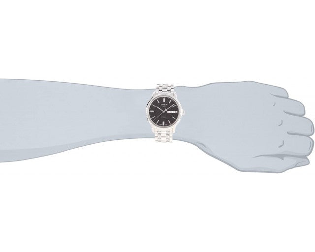 Tissot Automatics III Black Dial Silver Steel Strap Watch For Men - T065.430.11.051.00 Buy Now By Tissot