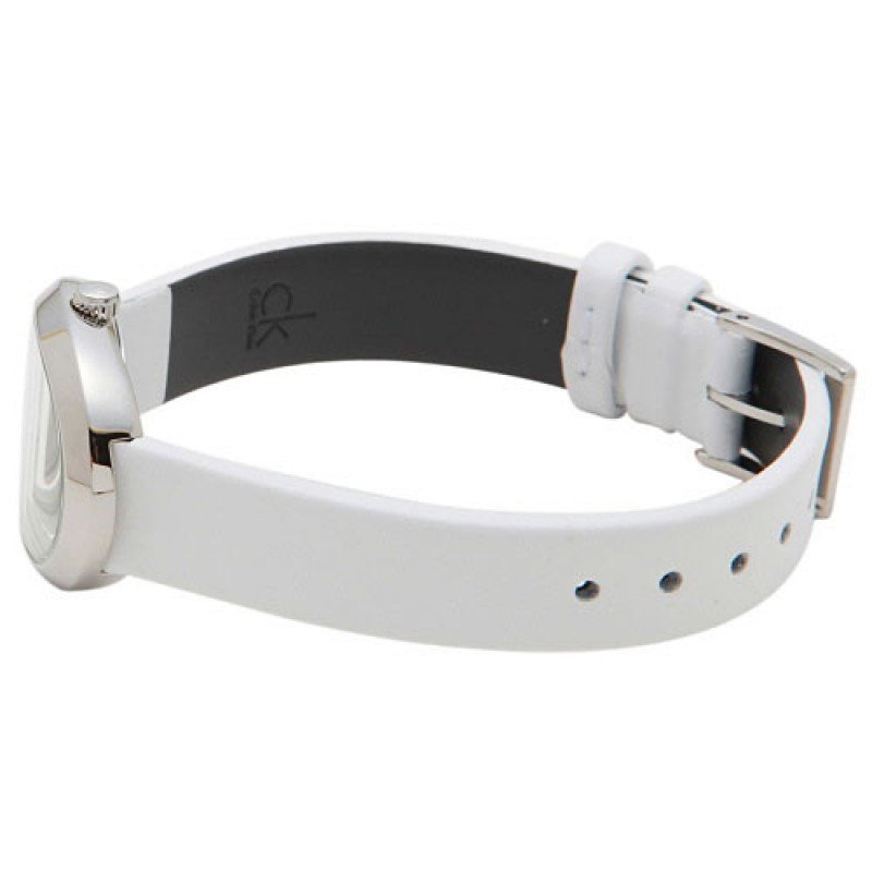 Calvin Klein Incentive White Dial White Leather Strap Watch for Women - K3P231L6 Buy Now By Calvin Klein