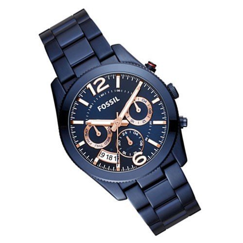 Fossil Perfect Boyfriend Multifunction Blue Dial Blue Steel Strap Watch for Women - ES4093 Buy Now By Fossil