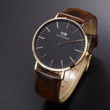 Daniel Wellington Bristol Black Dial Brown Leather Strap Watch For Men - DW00100125 Buy Now By Daniel Wellington