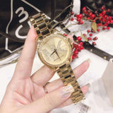 Michael Kors Bradshaw Quartz Gold Dial Gold Steel Strap Watch For Women - MK6555 Buy Now By Michael Kors