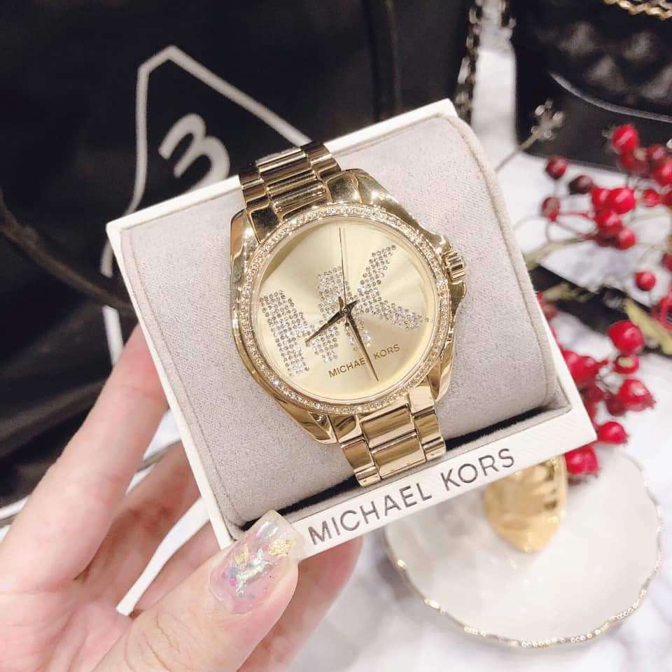 Michael Kors Bradshaw Quartz Gold Dial Gold Steel Strap Watch For Women - MK6555 Buy Now By Michael Kors