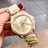 Michael Kors Bradshaw Quartz Gold Dial Gold Steel Strap Watch For Women - MK6555 Buy Now By Michael Kors