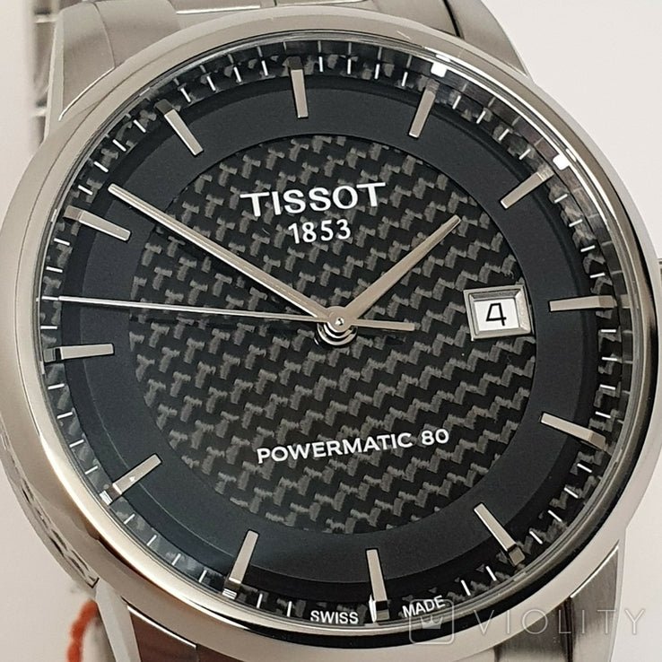 Tissot Luxury Powermatic 80 Black Dial Silver Steel Strap Watch for Men - T086.407.11.201.02 Buy Now By Tissot