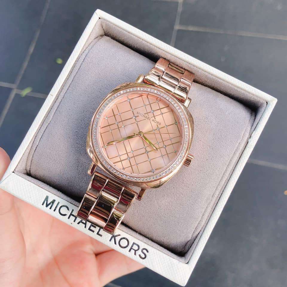 Michael Kors Nia Quartz Rose Gold Dial Rose Gold Steel Strap Watch For Women - MK3990 Buy Now By Michael Kors