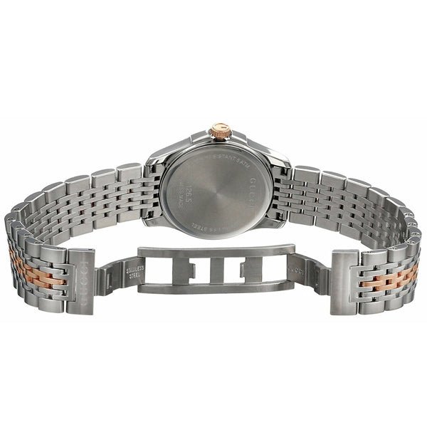 Gucci G Timeless Black Dial Two Tone Steel Strap Watch For Women - YA126512 Buy Now By Gucci