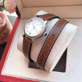Burberry Utilitarian White Dial Brown Leather Strap Watch for Women - BU7848 Buy Now By Burberry