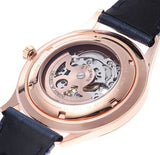 Emporio Armani Meccanico Automatic White Dial Blue Leather Strap Watch For Men - AR1947 Buy Now By Emporio Armani