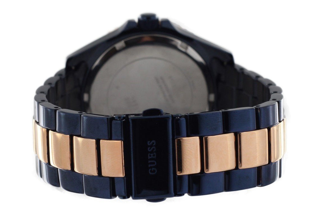 Guess BFF Multifunction Blue Dial Two Tone Steel Strap Watch for Women - W0231L6 Buy Now By Guess