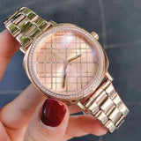 Michael Kors Nia Quartz Rose Gold Dial Rose Gold Steel Strap Watch For Women - MK3990 Buy Now By Michael Kors