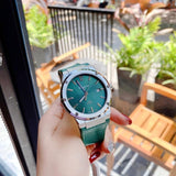 Salvatore Ferragamo F-80 Classic Green Dial Green Leather Strap Watch for Men - SFDT00519 Buy Now By Salvatore Ferragamo