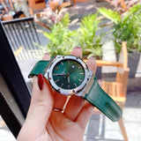 Salvatore Ferragamo F-80 Classic Green Dial Green Leather Strap Watch for Men - SFDT00519 Buy Now By Salvatore Ferragamo