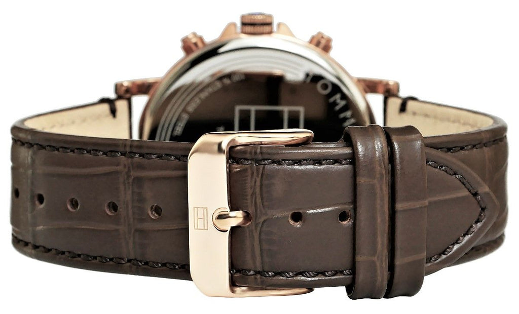 Tommy Hilfiger Daniel Black Dial Brown Leather Strap Watch for Men - 1710379 Buy Now By Tommy Hilfiger