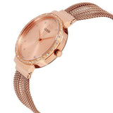 Guess Chiffon Rose Gold Dial Mesh Bracelet Watch For Women - W1083L3 Buy Now By Guess