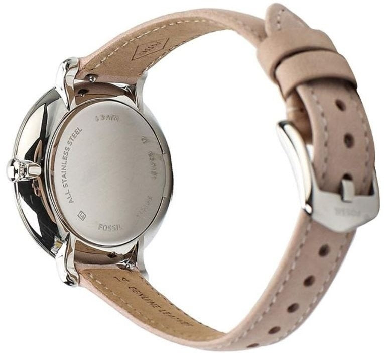 Fossil Jacqueline Blush Mother of Pearl Dial Pink Leather Strap Watch for Women - ES4151 Buy Now By Fossil