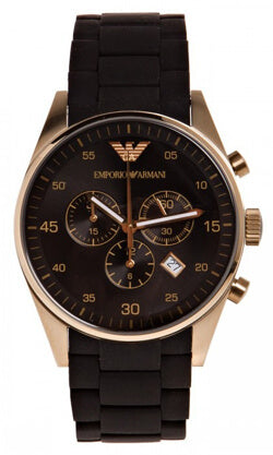 Emporio Armani Sportivo Quartz Black Dial Black Steel Strap Watch For Men - AR8023 Buy Now By Emporio Armani