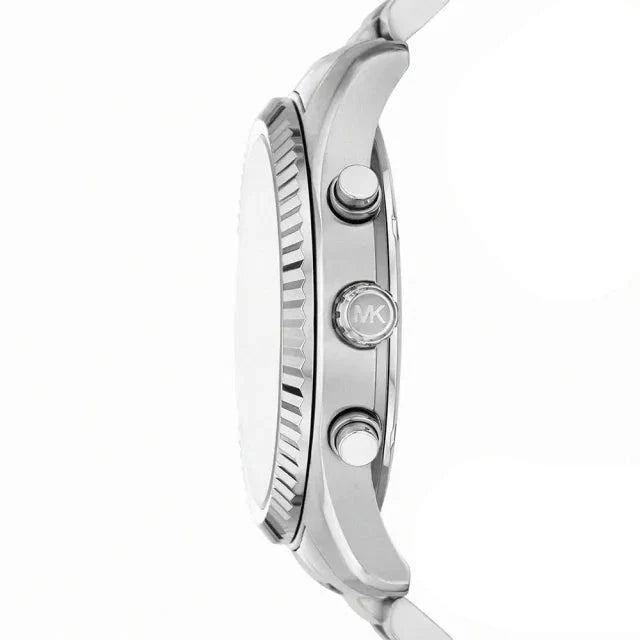 Michael Kors Lexington Chronograph Green Dial Silver Steel Strap Watch for Women - MK9152 Buy Now By Michael Kors