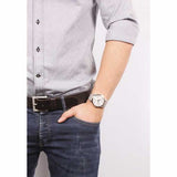 Calvin Klein City Silver Dial Grey Leather Strap Watch for Men - K2G211Q4 Buy Now By Calvin Klein