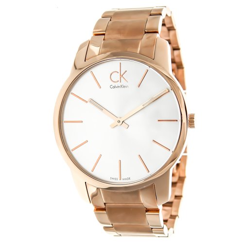 Calvin Klein City White Dial Rose Gold Steel Strap Watch for Men - K2G21646 Buy Now By Calvin Klein