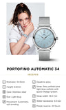 IWC Portofino Automatic Blue Dial Blue Leather Strap Watch for Women - IW357416 Buy Now By IWC