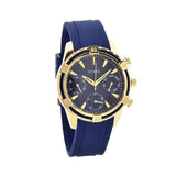 Guess Catalina Blue Gold Tone Blue Silicone Strap Watch For Women - W0562L2 Buy Now By Guess