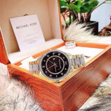 Michael Kors Lauryn Crystal Pave Black Dial Two Tone Steel Strap Watch For Women - MK4403 Buy Now By Michael Kors