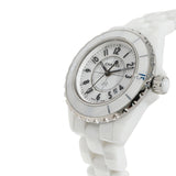 Chanel J12 Ceramic White Dial White Steel Strap Watch for Women - J12 H0968 Buy Now By Chanel
