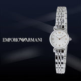 Emporio Armani Gianni T Bar Quartz Silver Dial Silver Steel Strap Watch For Women - AR1935 Buy Now By Emporio Armani