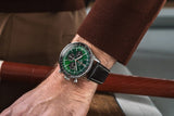 Breitling Navitimer B01 Chronograph 46 Green Dial Black Leather Strap Watch for Men - AB0137241L1P1 Buy Now By Breitling