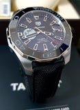 Tag Heuer Aquaracer Calibre 5 Moon Black Dial Black Nylon Strap Watch for Men - WAY201J.FC6370 Buy Now By Tag Heuer