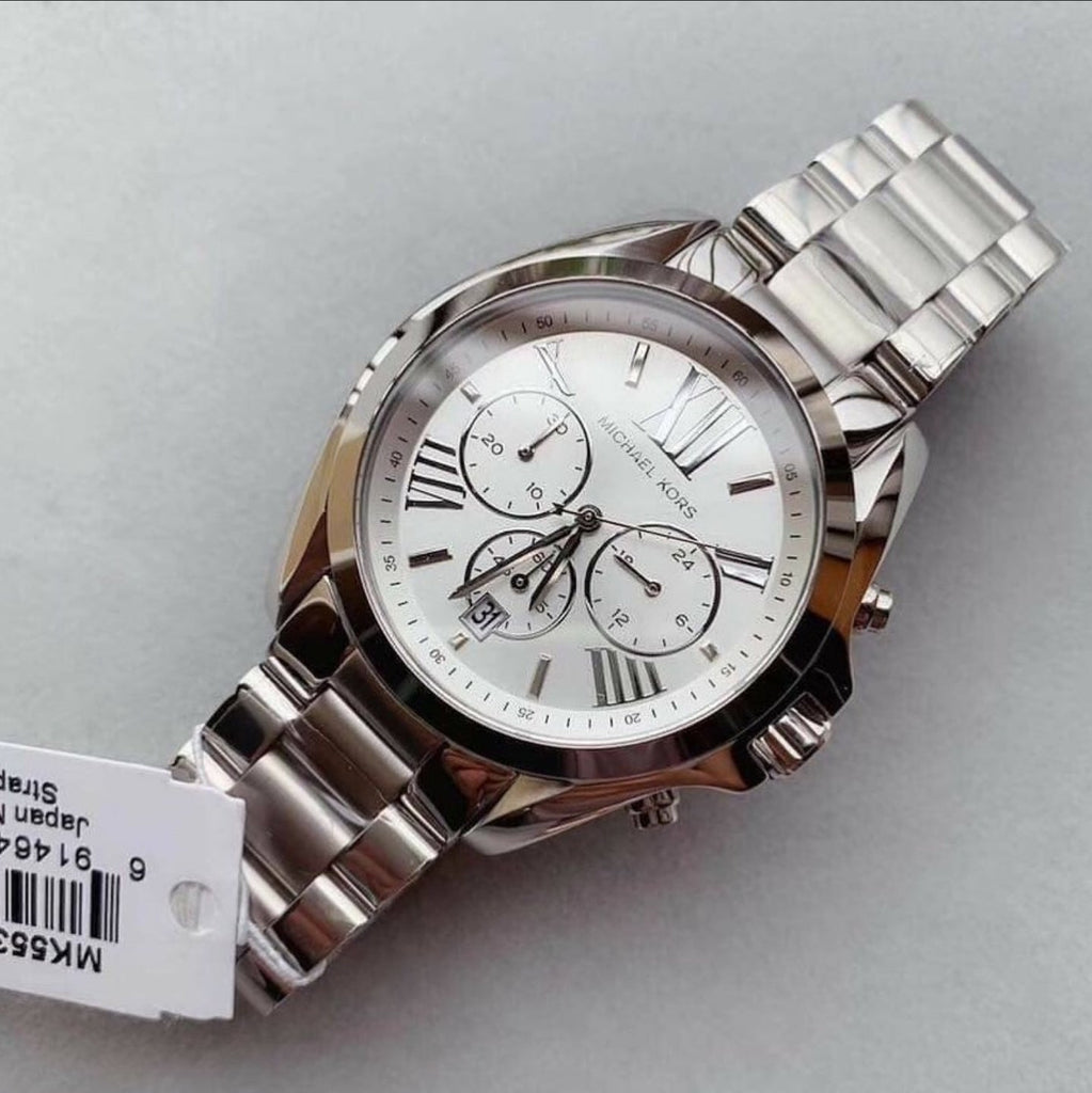 Michael Kors Bradshaw Silver Dial Silver Steel Strap Watch for Men - MK5535 Buy Now By Michael Kors