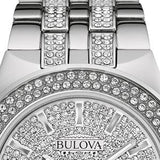 Bulova Crystal Pave Silver Dial Silver Steel Strap Watch for Men - 96B235 Buy Now By Bulova