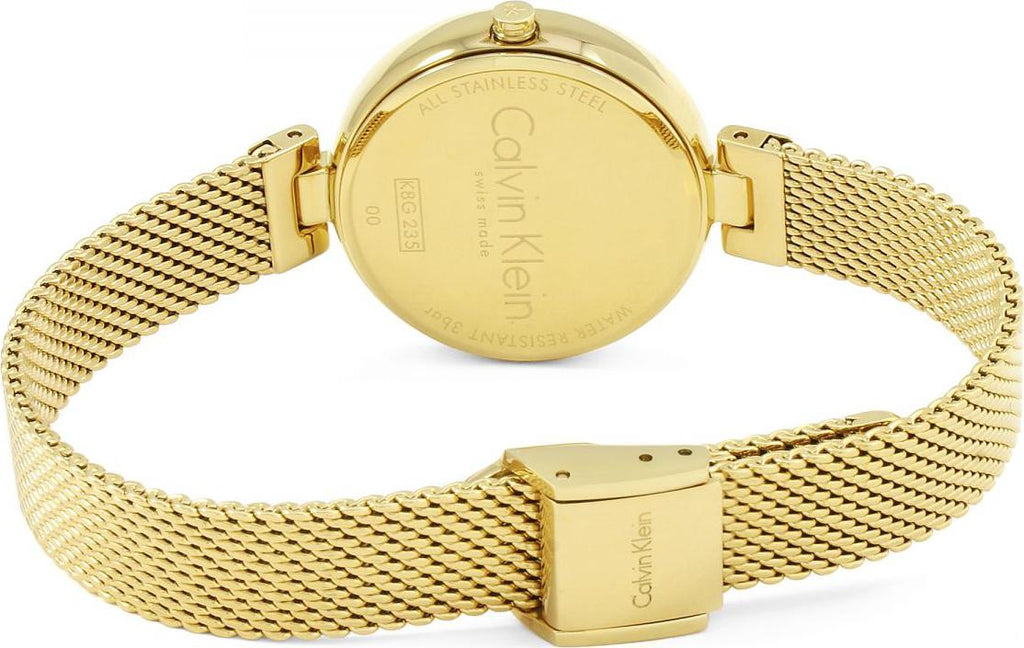 Calvin Klein Authentic White Dial Rose Gold Mesh Bracelet Watch for Women - K8G23526 Buy Now By Calvin Klein