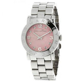 Marc Jacobs Amy Life Pink Dial Silver Steel Strap Watch for Women - MBM3300 Buy Now By Marc Jacobs