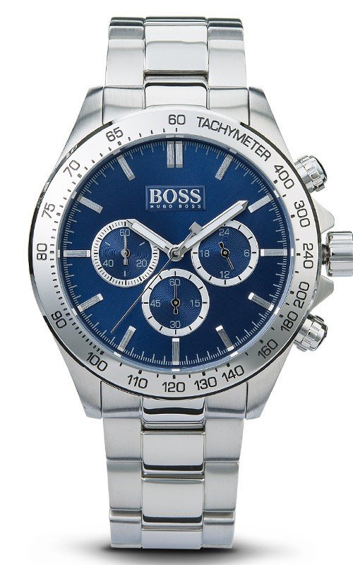 Hugo Boss Ikon Blue Dial Silver Steel Strap Watch for Men - 1512963 Buy Now By Hugo Boss