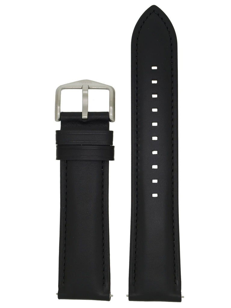 Fossil The Minimalist Carbon Series Black Dial Black Leather Strap Watch for Men - FS5497 Buy Now By Fossil