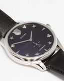 Gucci G Timeless Automatic Blue Dial Black Leather Strap Watch For Men - YA126347 Buy Now By Gucci