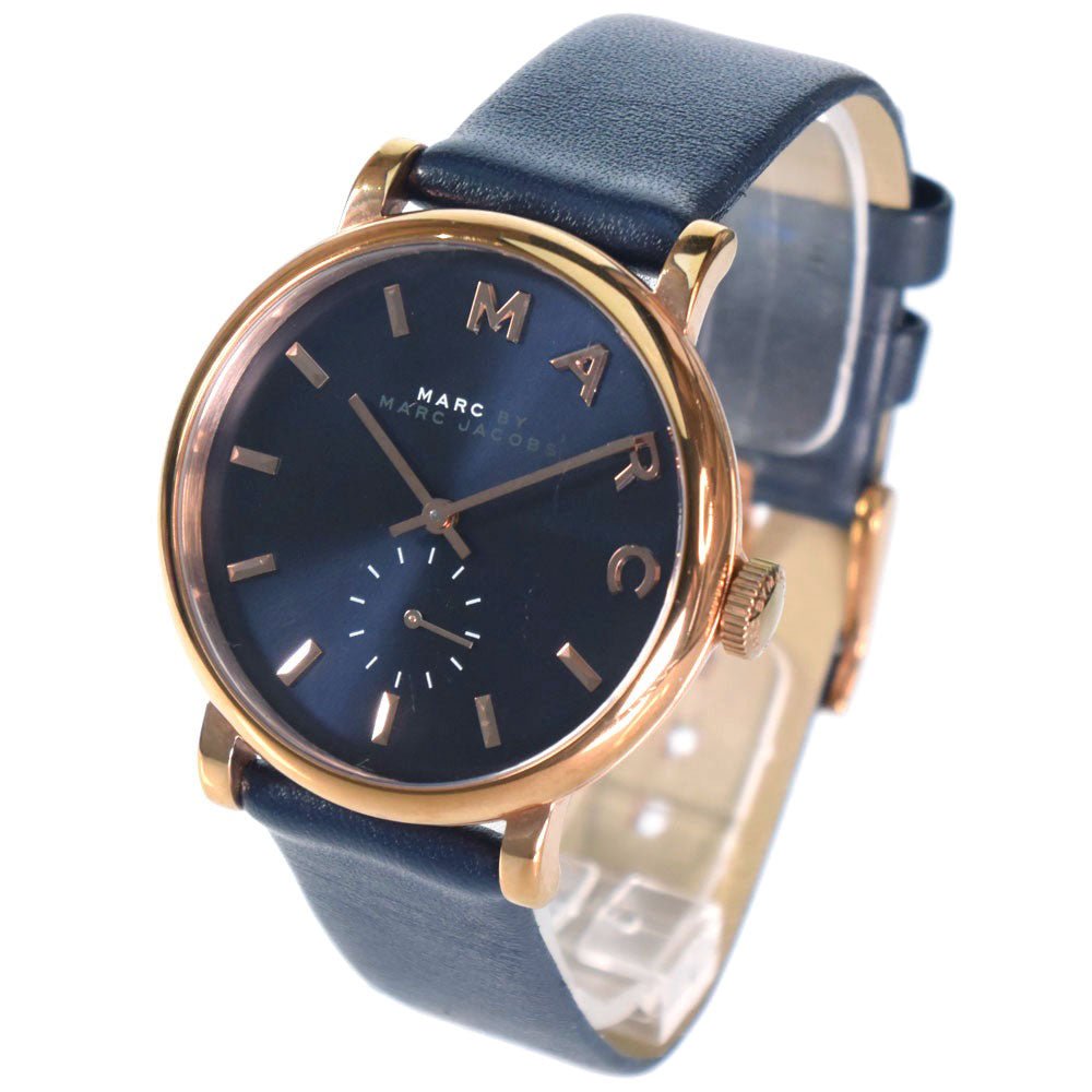 Marc Jacobs Baker Navy Blue Dial Navy Blue Leather Strap Watch for Women - MBM1329 Buy Now By Marc Jacobs