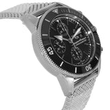 Breitling Superocean Heritage Chronograph 44 Black Dial Silver Mesh Bracelet Watch for Men - A13313121B1A1 Buy Now By Breitling