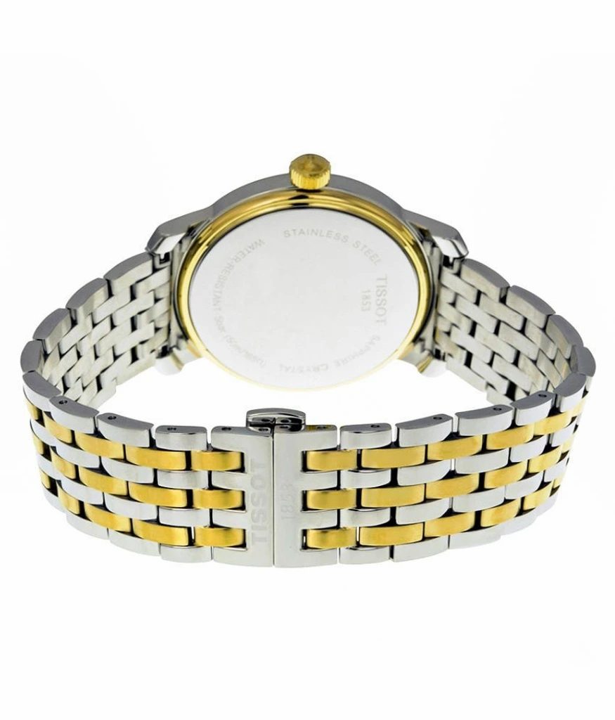 Tissot T Classic Bridgeport Silver Dial Two Tone Mesh Bracelet Watch For Men - T097.410.22.038.00 Buy Now By Tissot